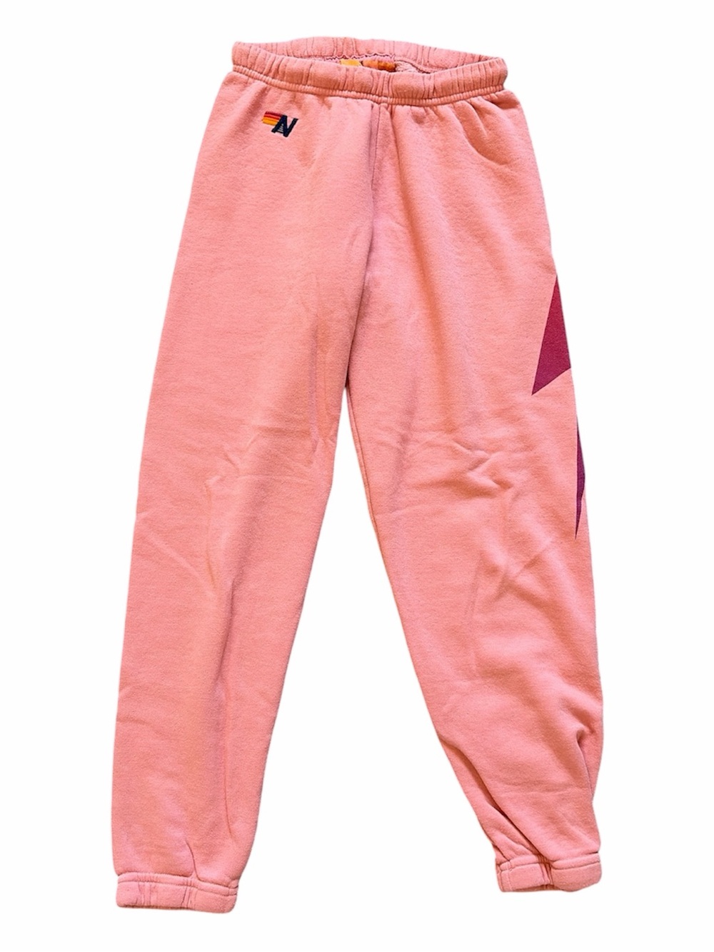 Aviator Nation Pink Lightening Bolt Sweats
